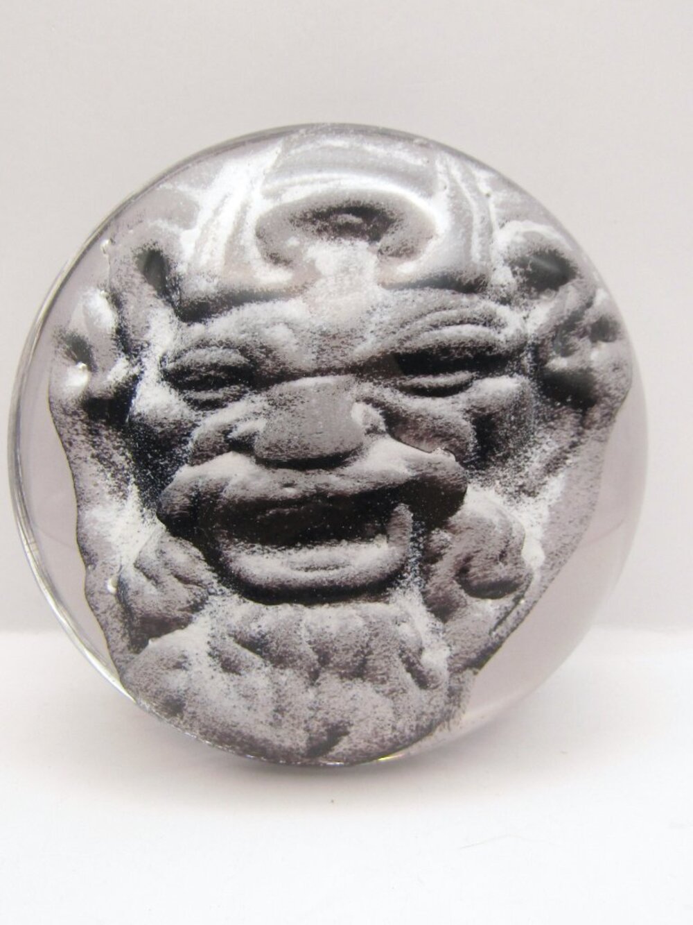 Signed Belleau 1995 Art Glass Paperweight